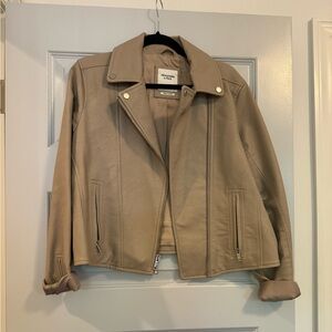 Abercrombie & Fitch Tan Leather Jacket